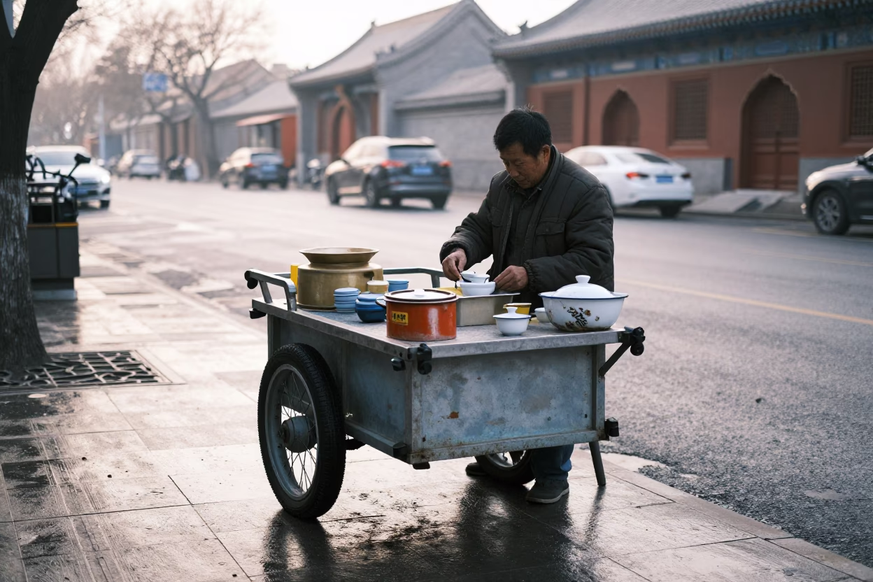 Vendor’s Cart in Beijing in in Beijing, China