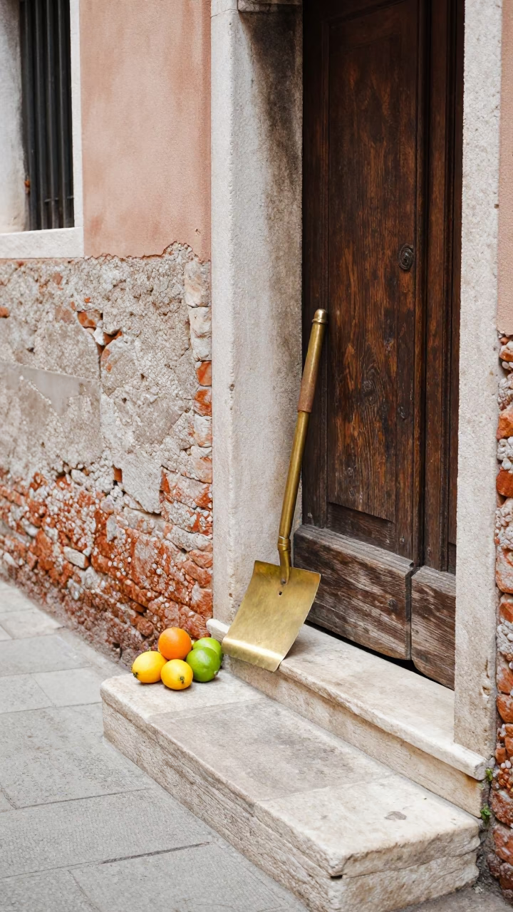 Venice Fruit at Flat Noon Light in in Venice, Italy