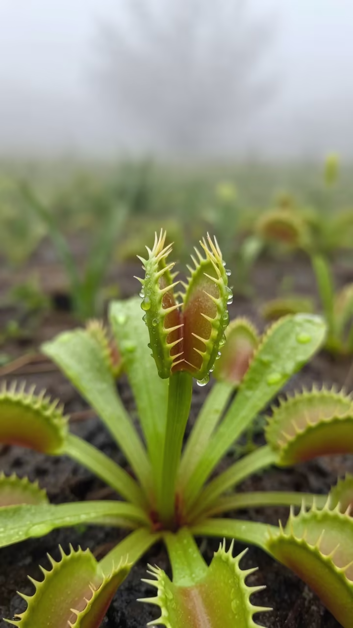 Venus Flytrap Closed Trap Morning Mist in near Oradea