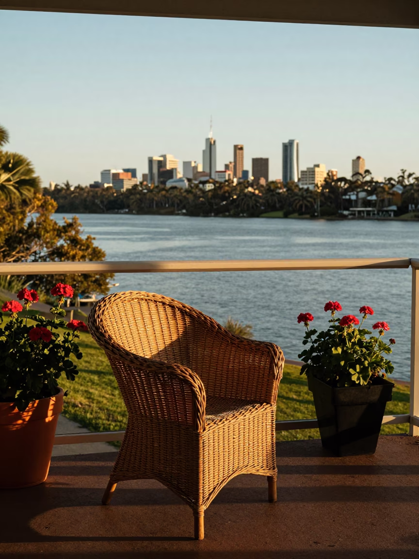 Veranda Scene in Perth in in Perth, Western Australia, Australia