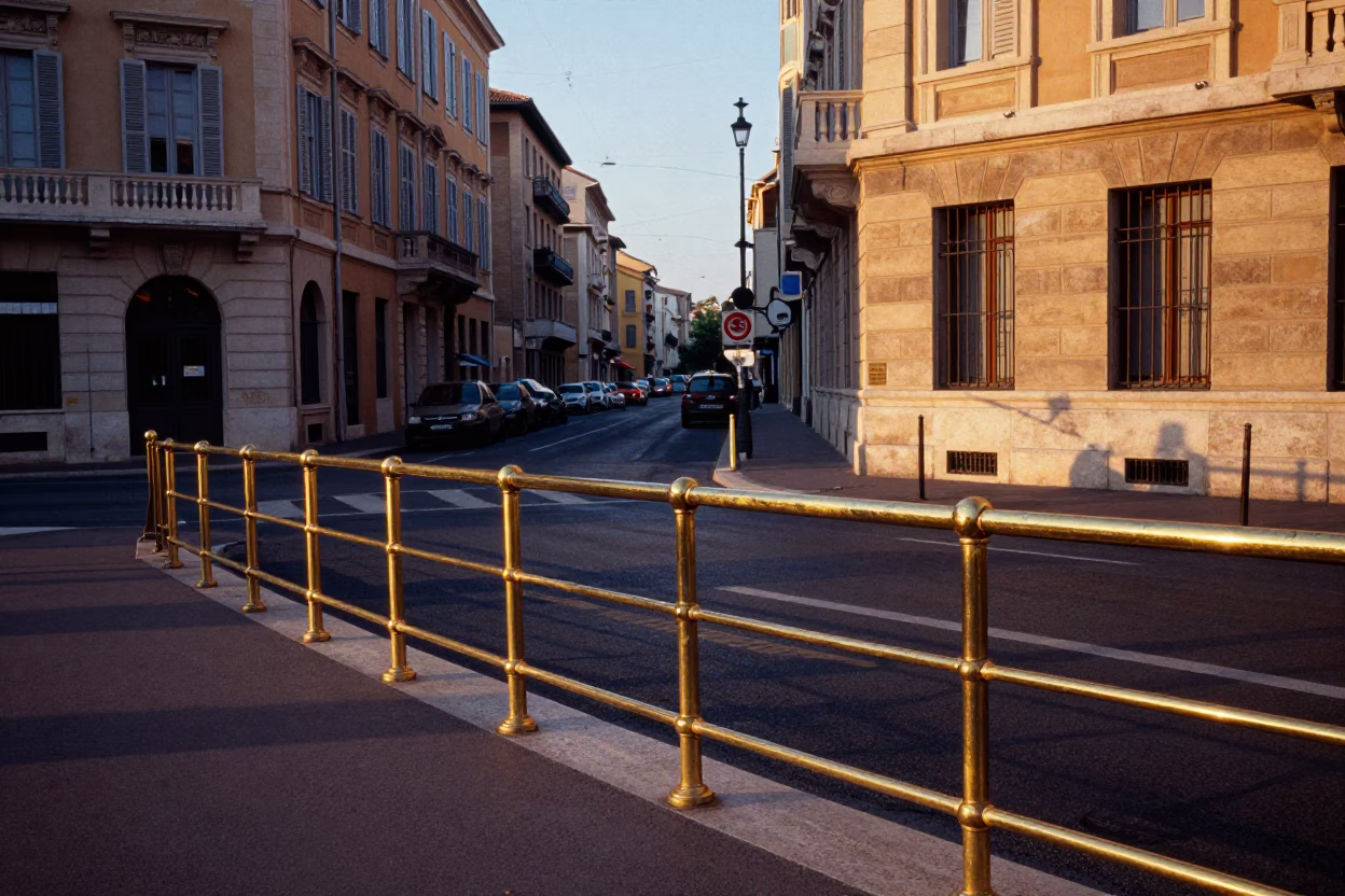 Vibrant Marseille Street Scene Early Evening with Brass Rail and Casual Local Life in in Marseille, France
