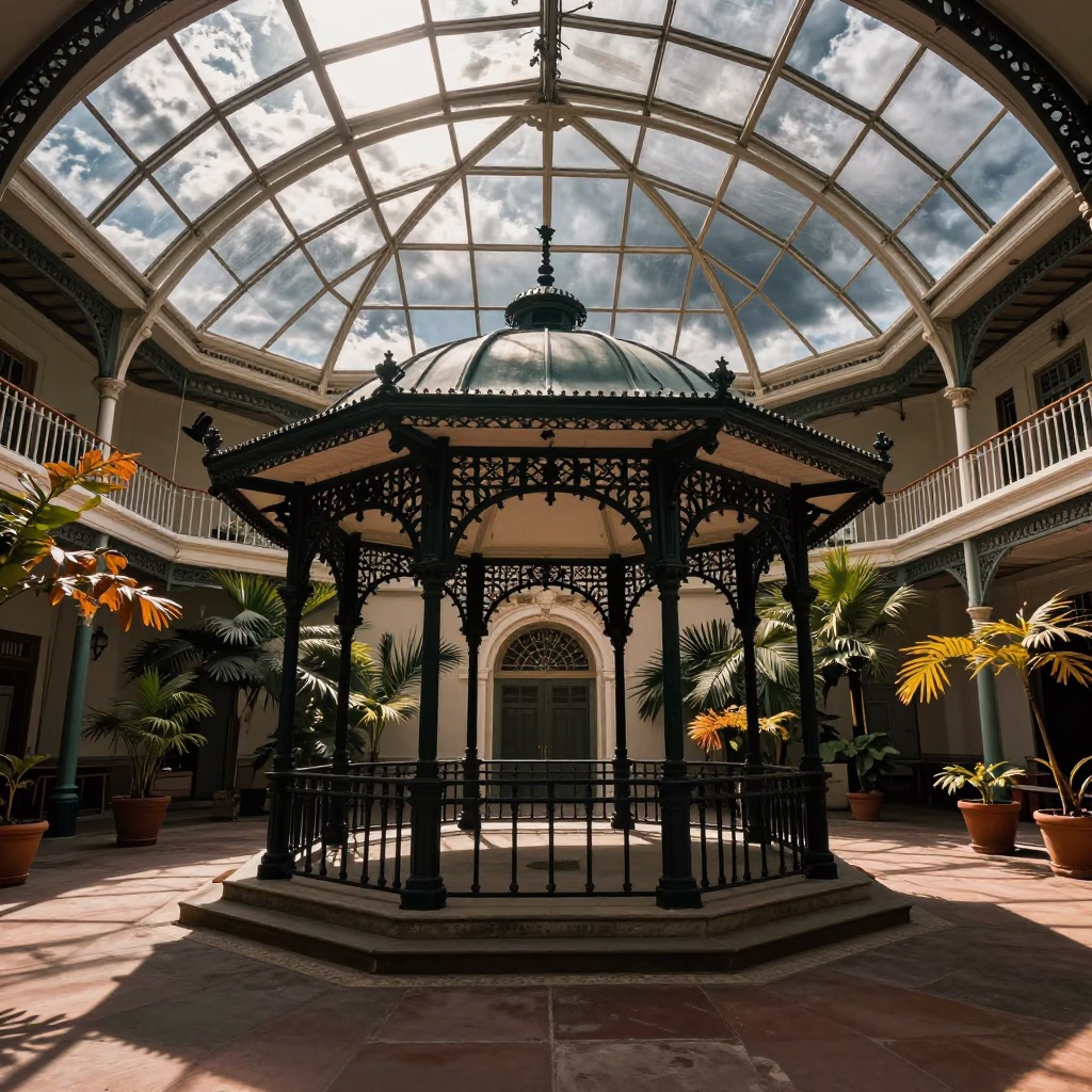 Victorian Bandstand in Mira-Bhayandar Atrium in inside a vaulted atrium in Mira-Bhayandar