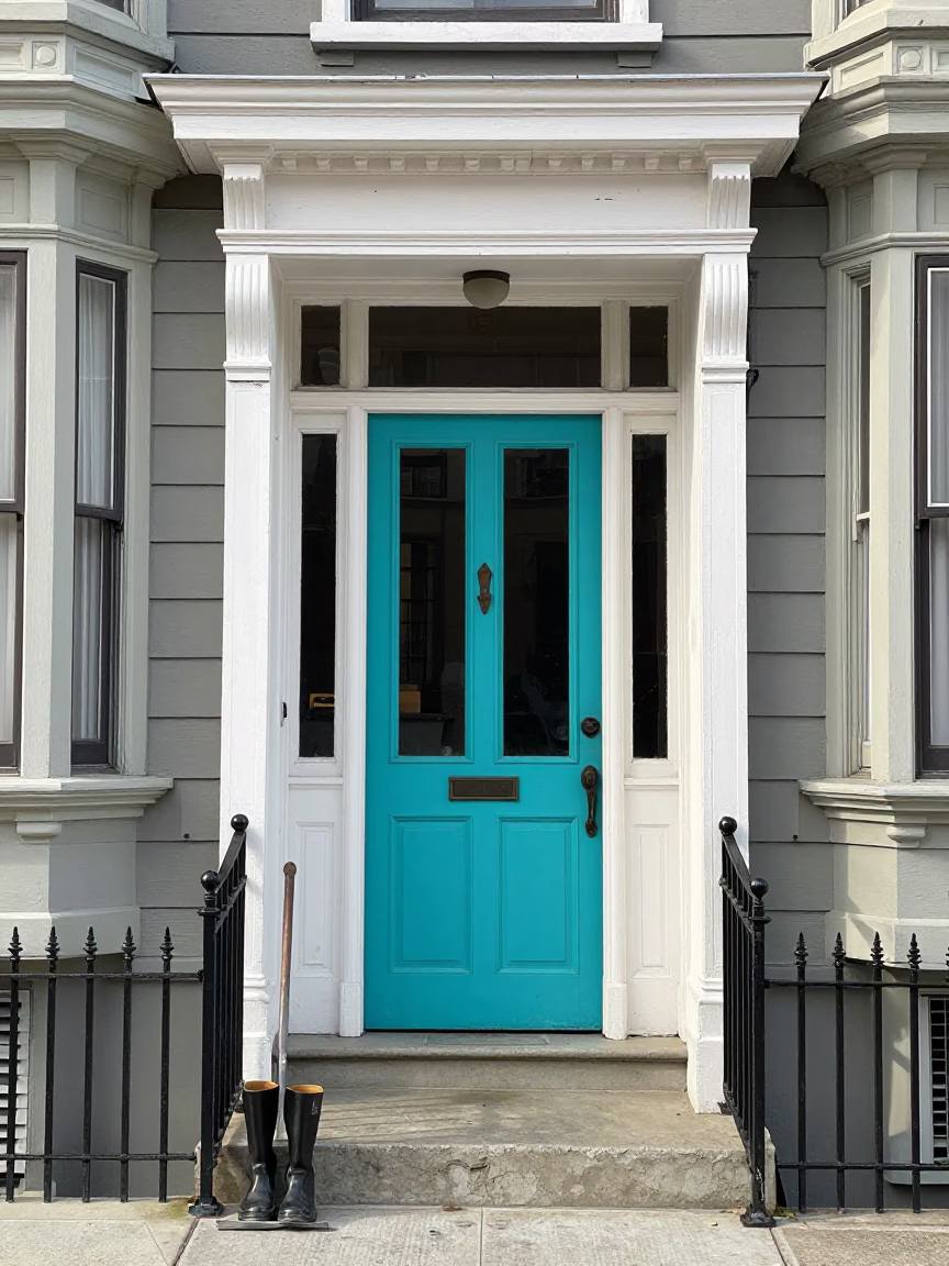 Victorian Entryway in San Francisco in in San Francisco, California, United States