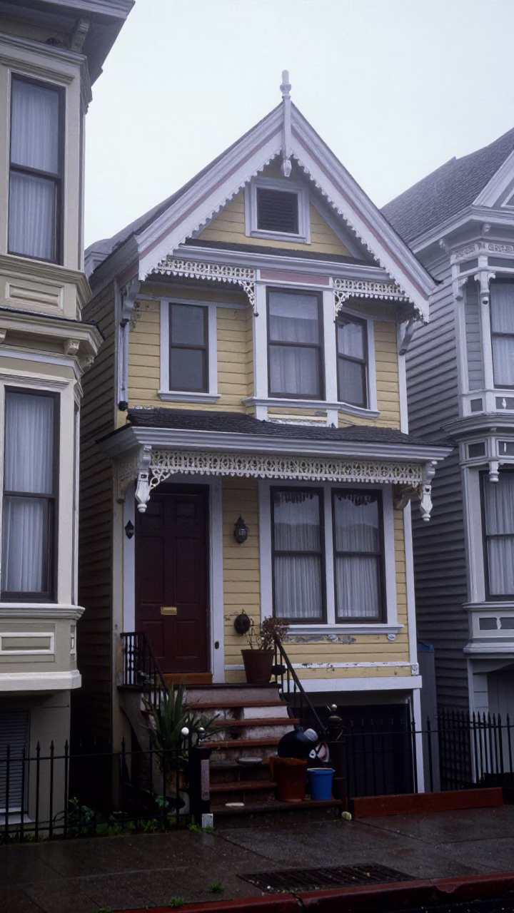 Victorian Porch in San Francisco in in San Francisco, California, United States