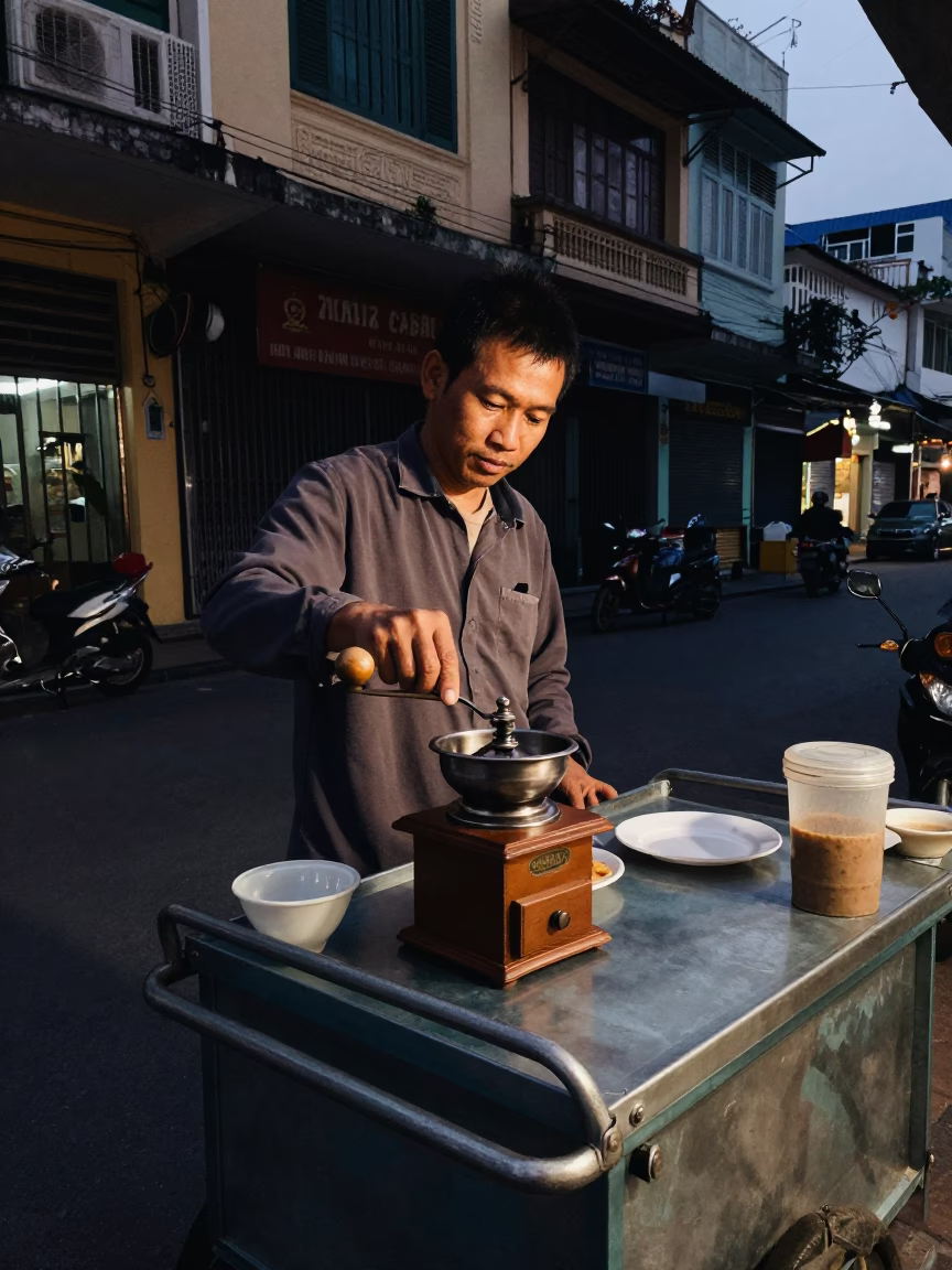 Vietnamese Coffee in Ho Chi Minh City in in Ho Chi Minh City, Vietnam