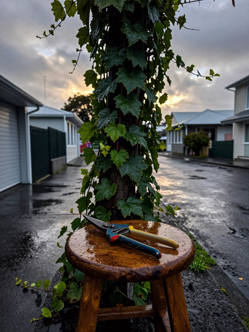 Vine in Auckland at First Light in in Auckland, New Zealand