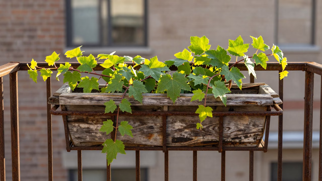 Vine in Toronto at Late Afternoon Light in in Toronto, Canada
