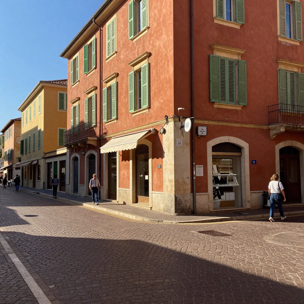 Vintage 1990s Street Scene in Nice France Late Afternoon Light in in Nice, France