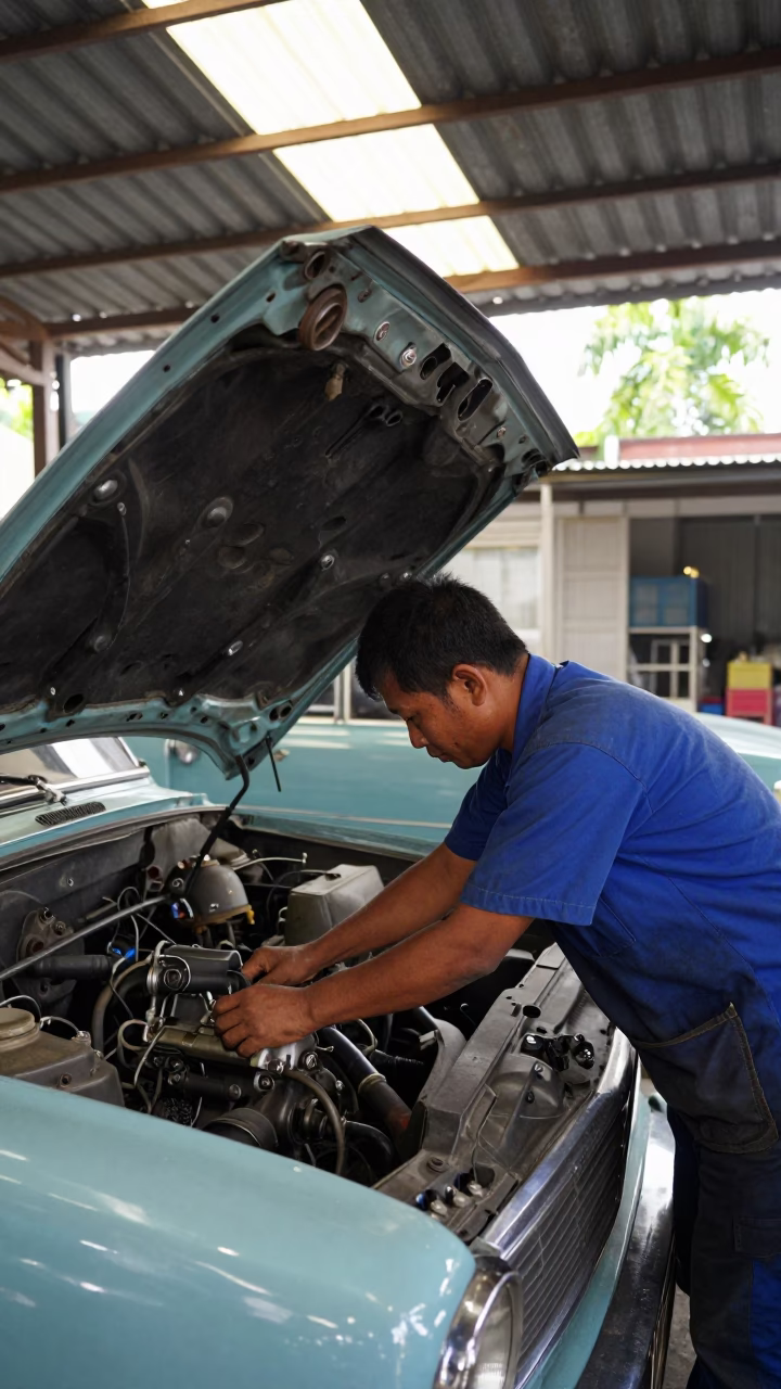 Vintage Car in Surabaya in in Surabaya, Indonesia