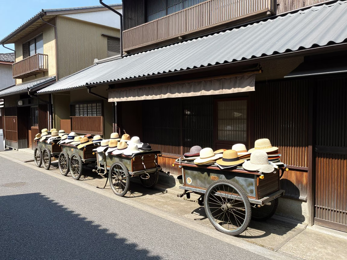 Vintage Carts in Fukuoka in in Fukuoka, Japan