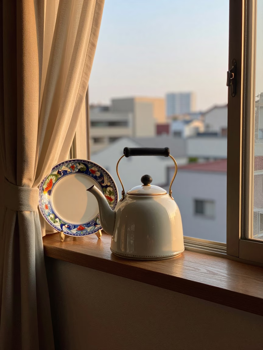 Vintage Ceramic Kettle in Tokyo in in Tokyo, Japan