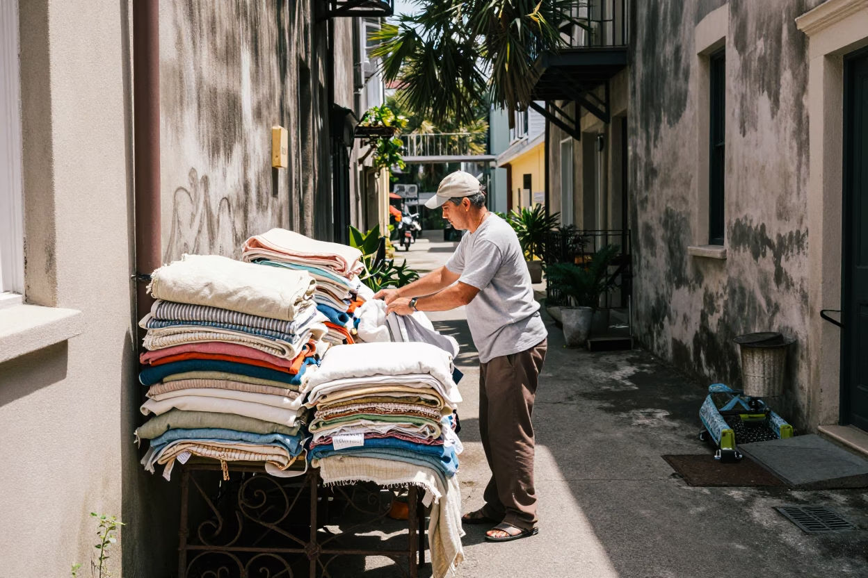 Vintage Linens in Charleston in in Charleston, South Carolina, United States