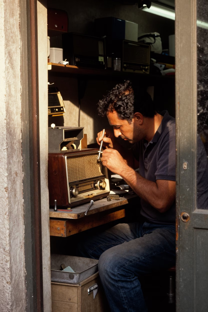 Vintage Radio in Rome in in Rome, Italy