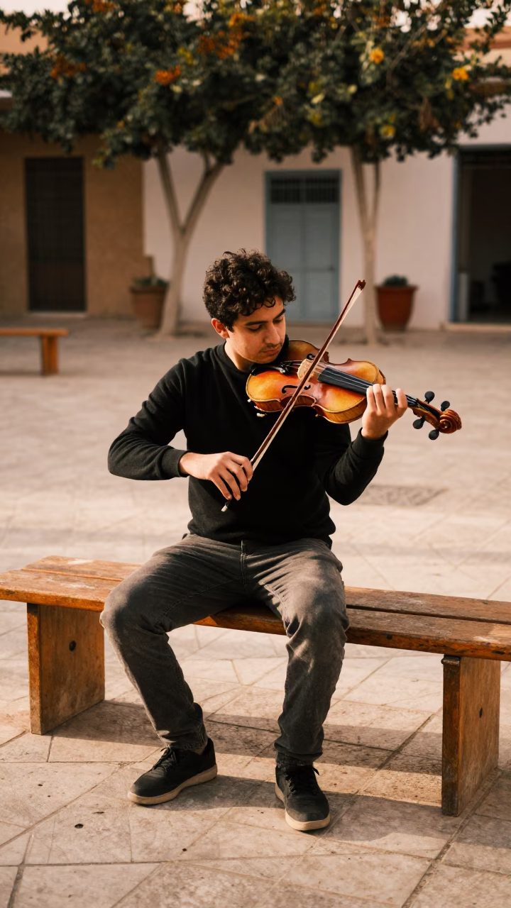 Violinist Tuning in Tunis in in Tunis, Tunisia
