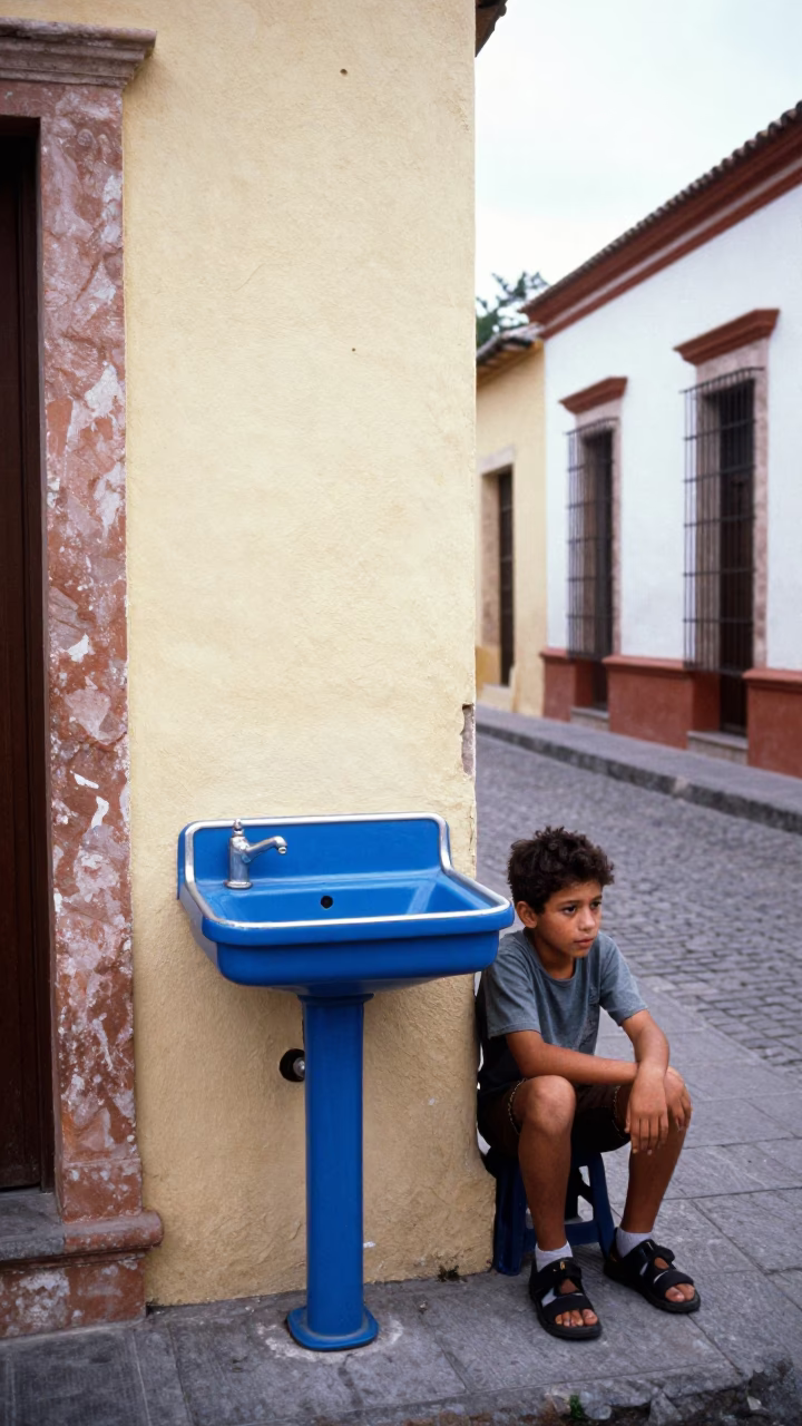 Waiting Boy in Merida in in Merida, Mexico