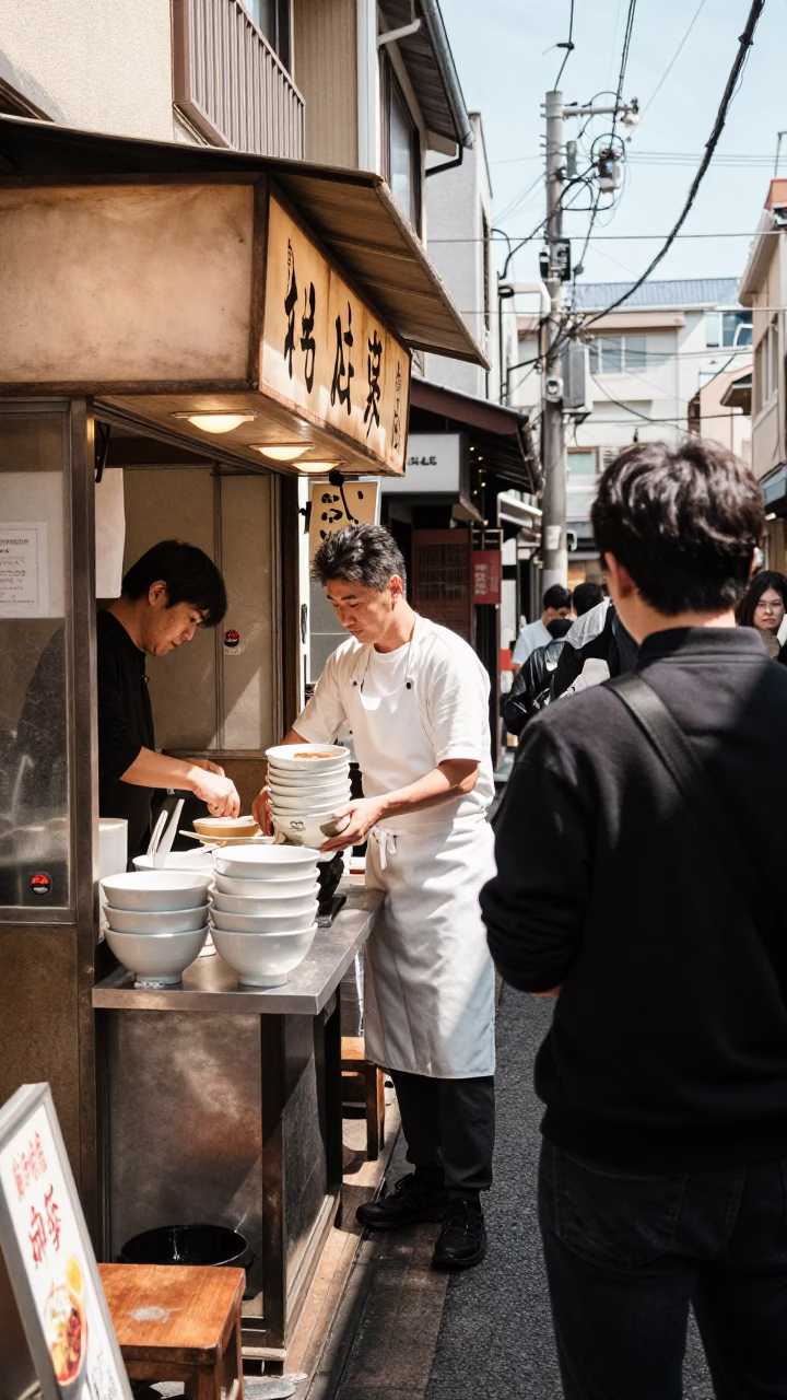 Waiting Customer in Tokyo in in Tokyo, Japan