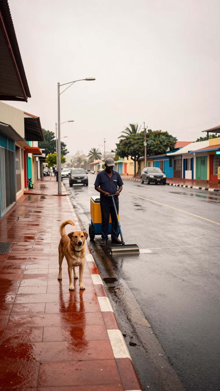 Waiting Dog in Durban in in Durban, South Africa