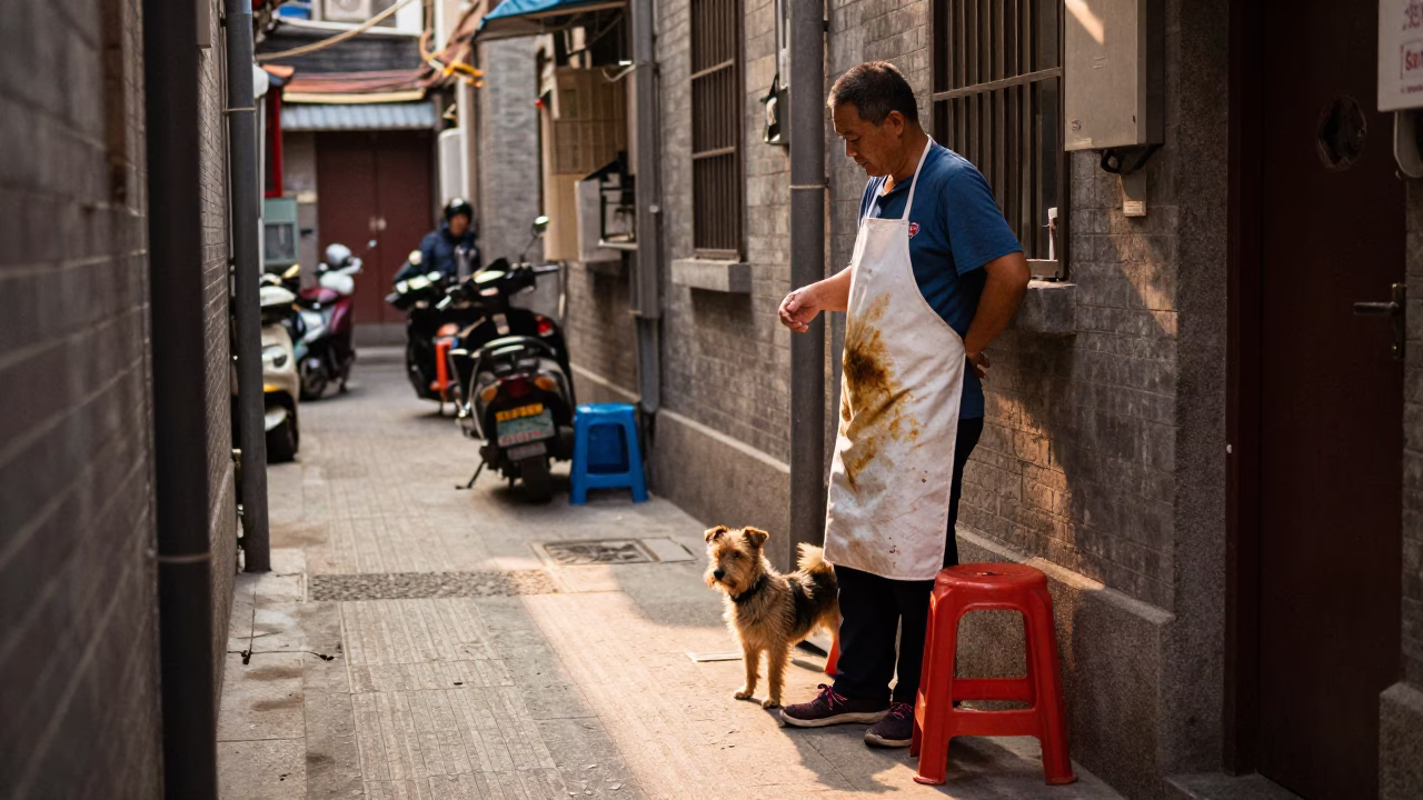 Waiting Dog in Shanghai in in Shanghai, China