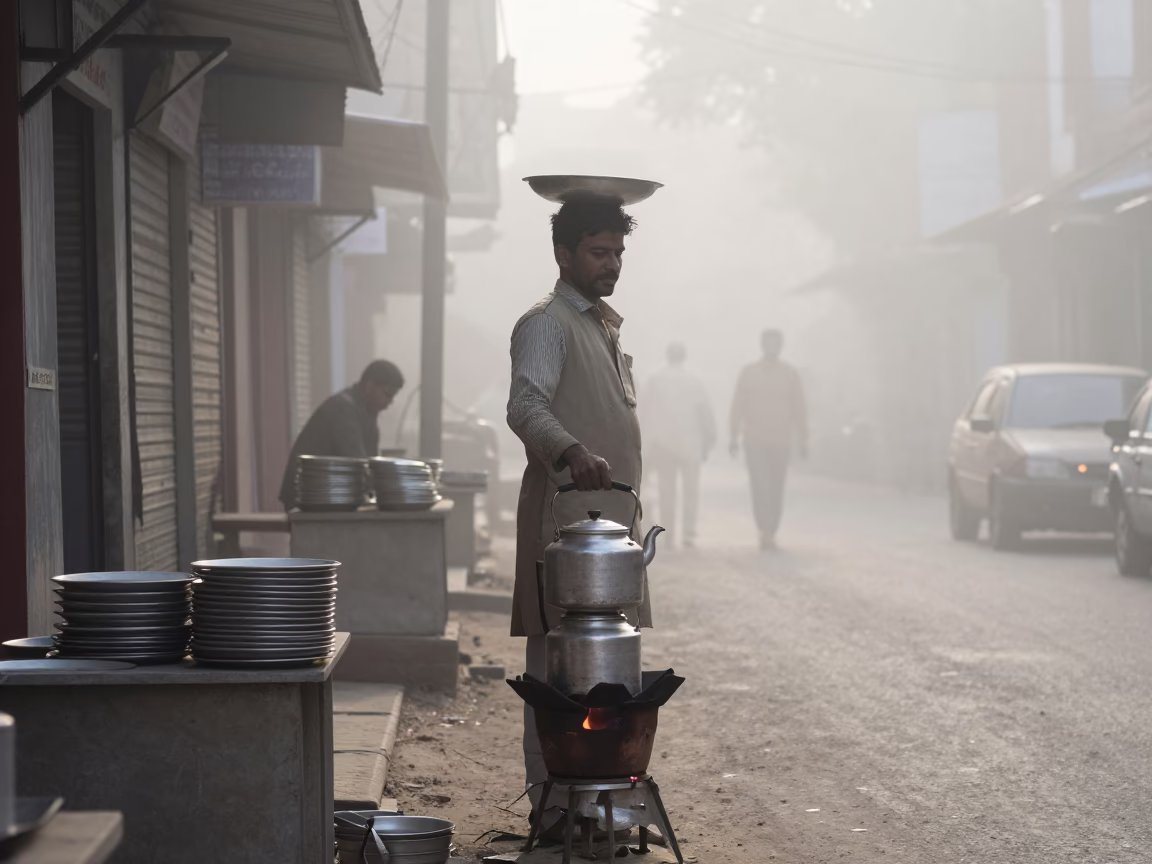 Waiting Plates in Delhi in in Delhi, India