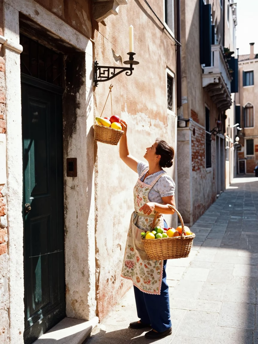 Wall Candlestick in Venice in in Venice, Italy
