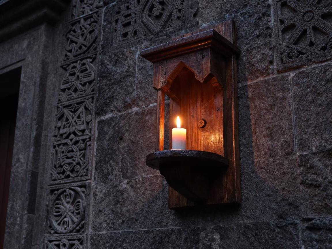 Wall Sconce in Oaxaca in in Oaxaca, Mexico