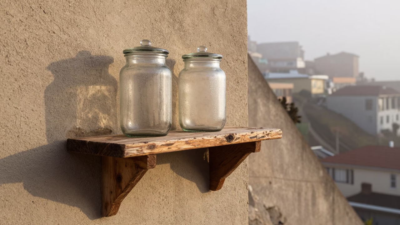 Wall Shelf in Valparaiso in in Valparaiso, Chile