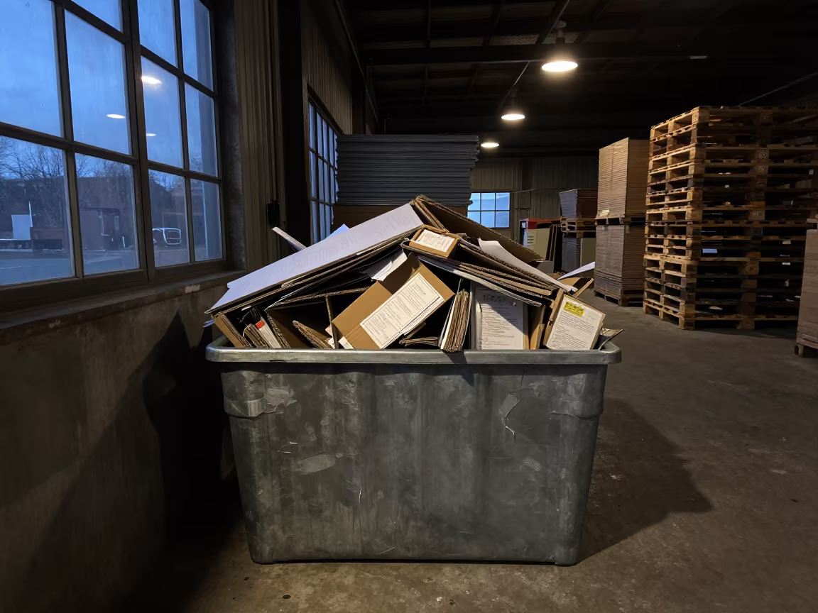 Warehouse Bin Midday Lull Kingston in inside a warehouse aisle in Kingston