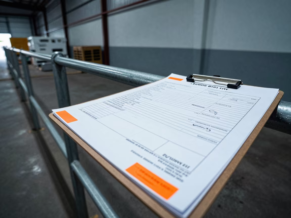 Warehouse Clipboard Rail with Safety Cues in inside a cross-dock lane in Benin City