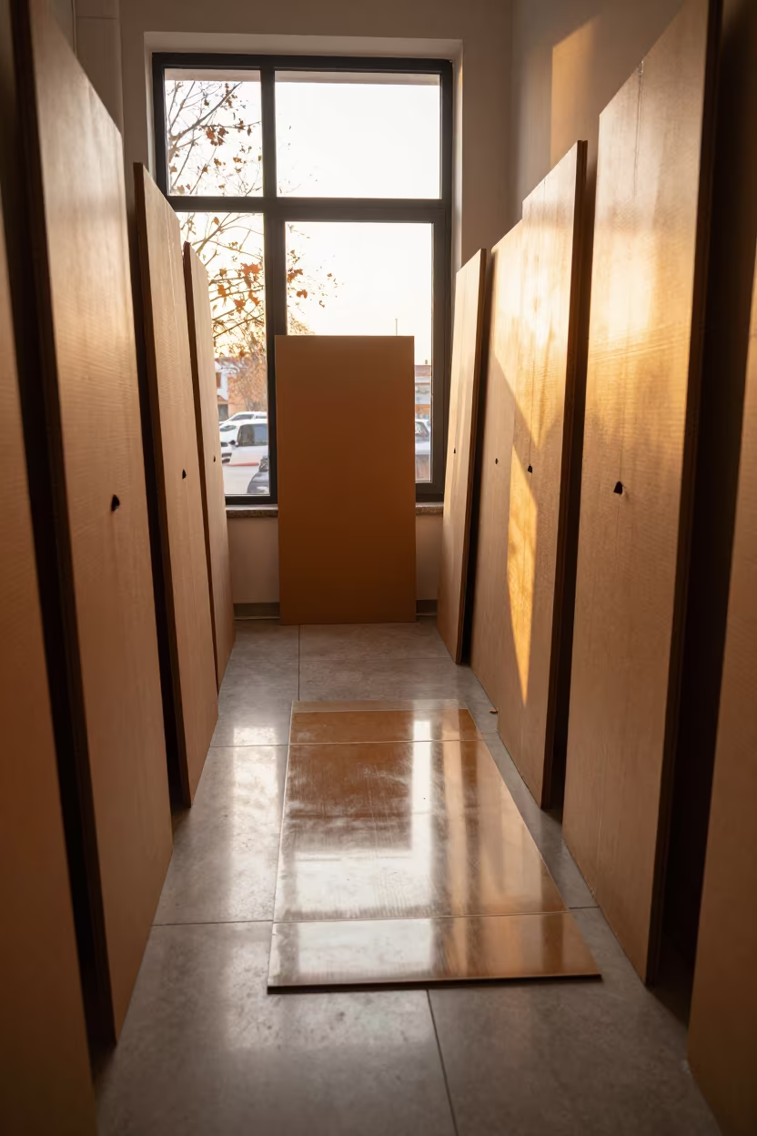 Warranty Claim Mat in Istanbul Fitting Room in inside a fitting room corridor near Istanbul