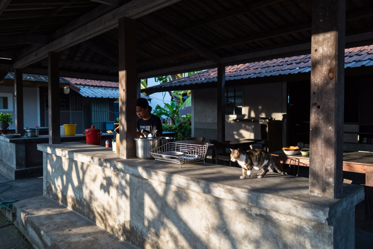 Warung Activity in Denpasar in in Denpasar, Indonesia