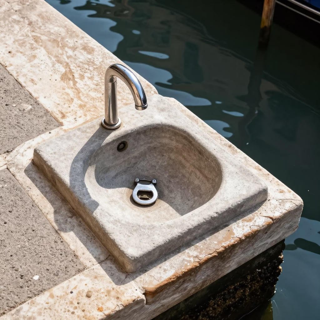 Wash Basin in Venice in in Venice, Italy