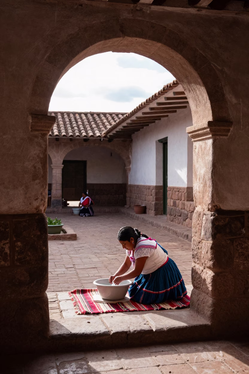 Washing Basin in Cusco in in Cusco, Peru