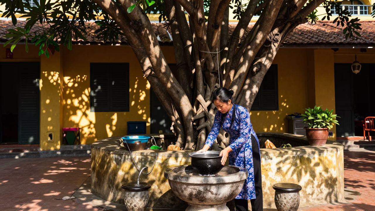 Washing Pot in Hanoi in in Hanoi, Vietnam