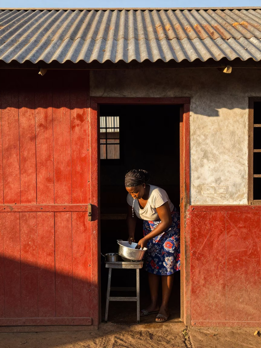 Washing Pots in Johannesburg in in Johannesburg, South Africa