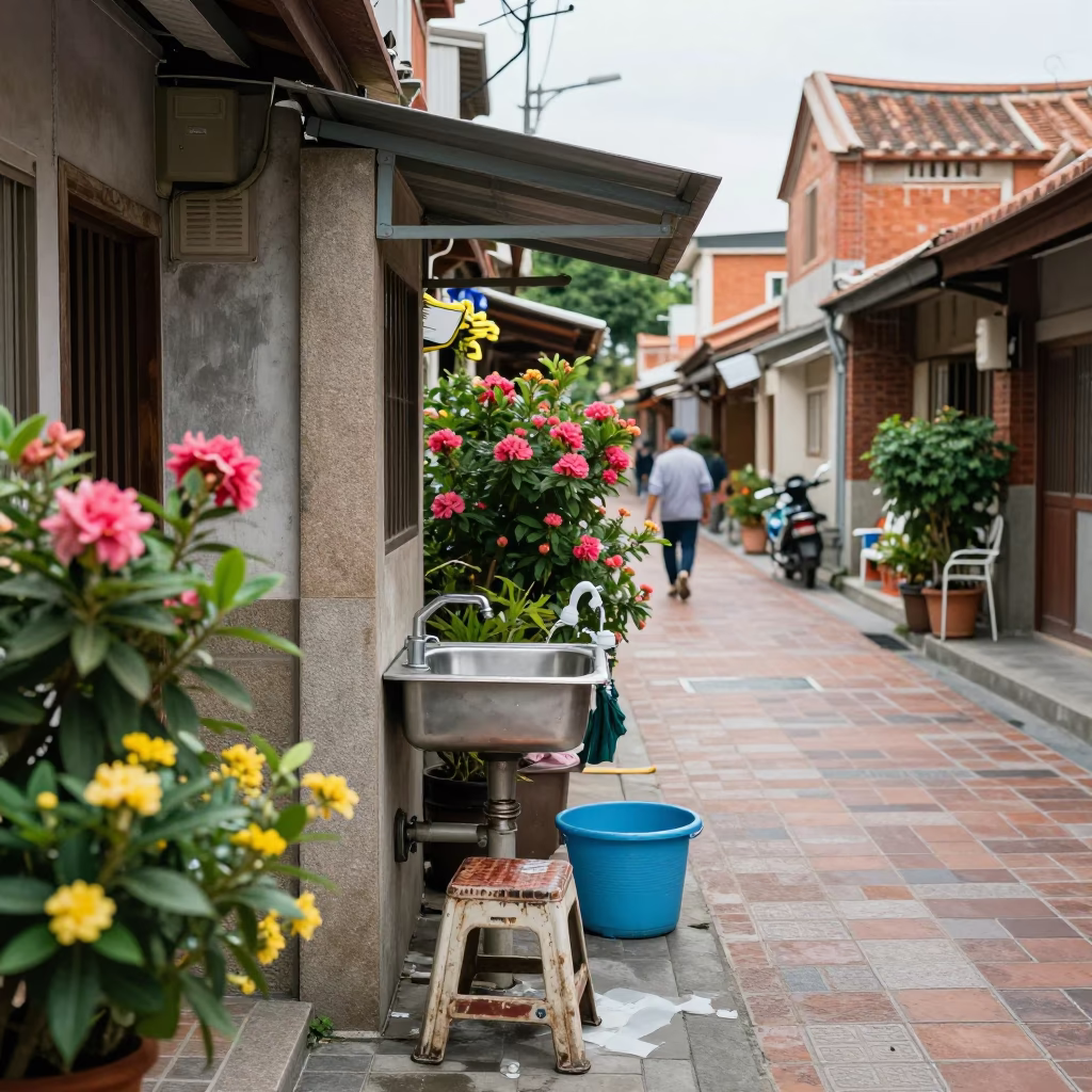 Washing Station in Tainan in in Tainan, Taiwan
