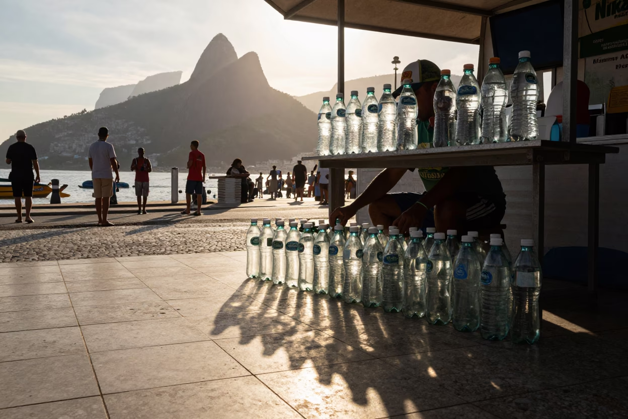 Water Bottles in Rio De Janeiro in in Rio de Janeiro, Brazil