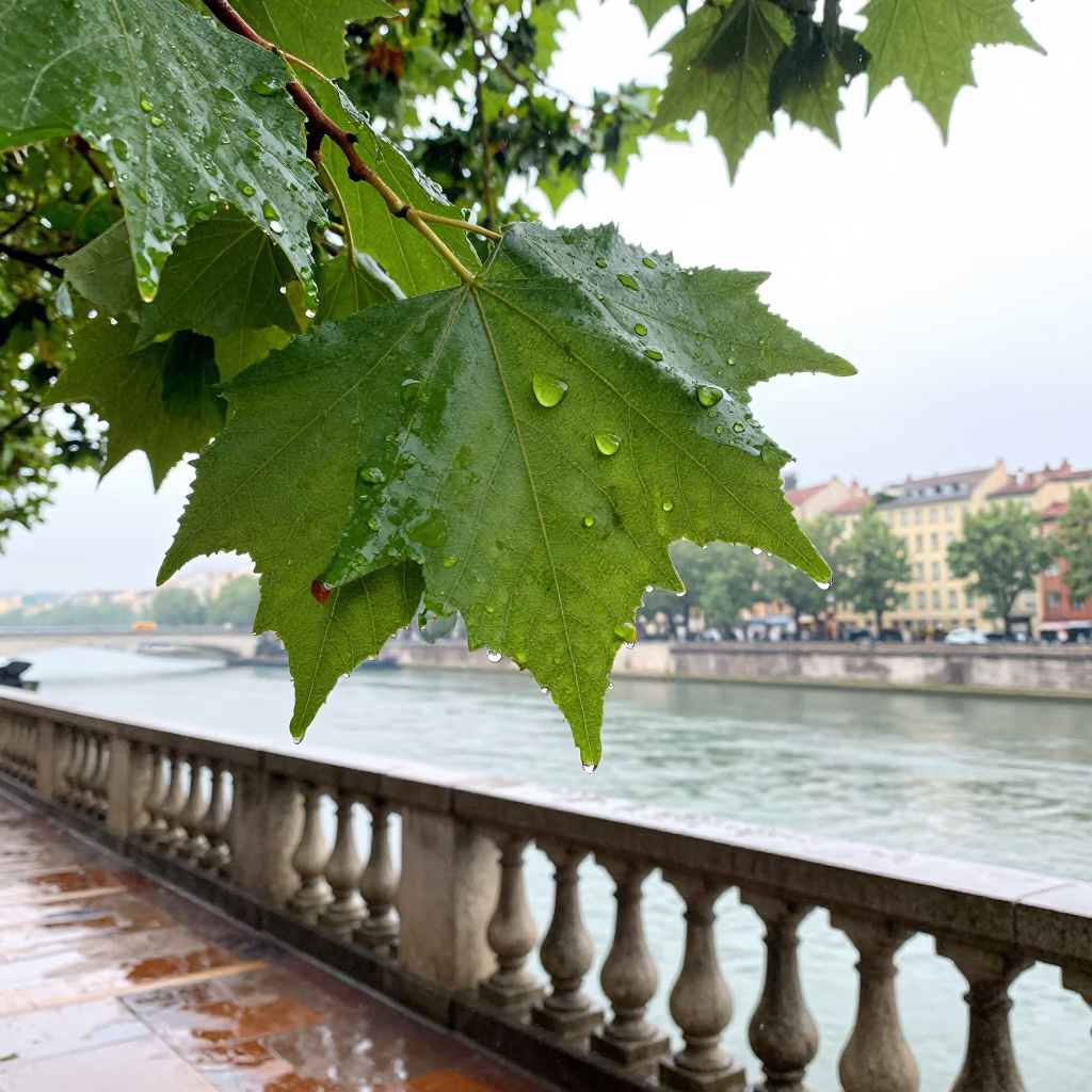 Water Droplets in Lyon in in Lyon, France