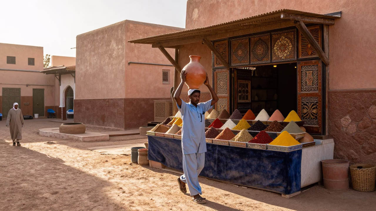 Water Jar in Marrakech in in Marrakech, Morocco