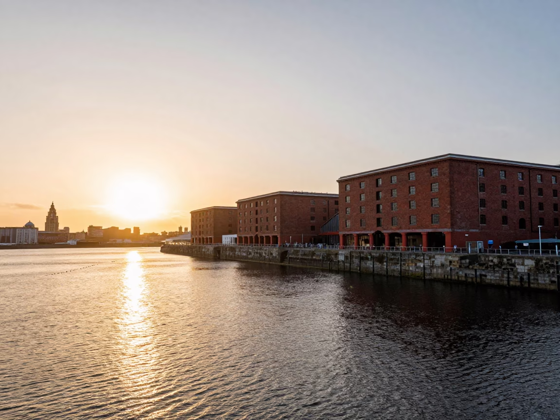 Waterfront And Albert Dock Architecture in Liverpool in in Liverpool, United Kingdom