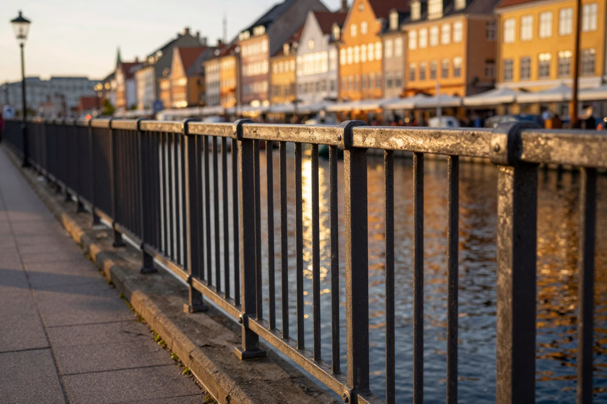 Waterfront Evening in Copenhagen at Honeyed Evening Light in in Copenhagen, Denmark