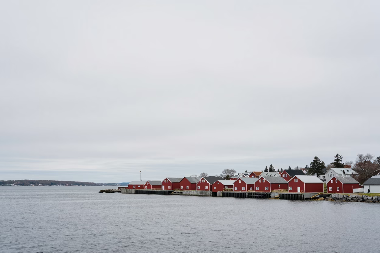 Waterfront Scene in Halifax in in Halifax, Nova Scotia, Canada
