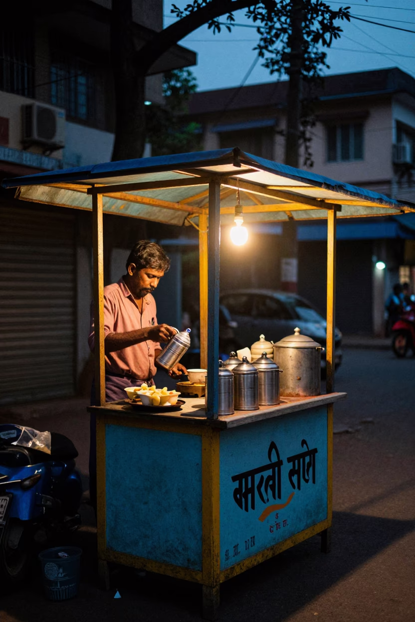 Watering Bottle in Chennai at The Predawn Darkness Light in in Chennai, India