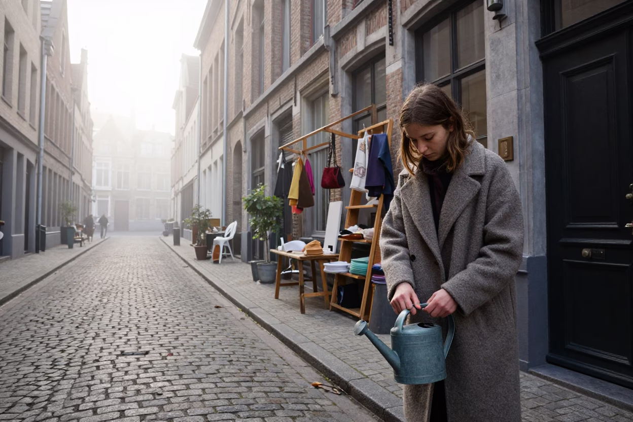 Watering Cans in Brussels in in Brussels, Belgium
