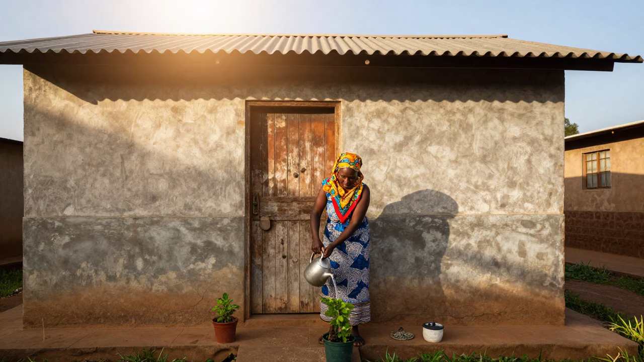 Watering Plants in Johannesburg in in Johannesburg, South Africa
