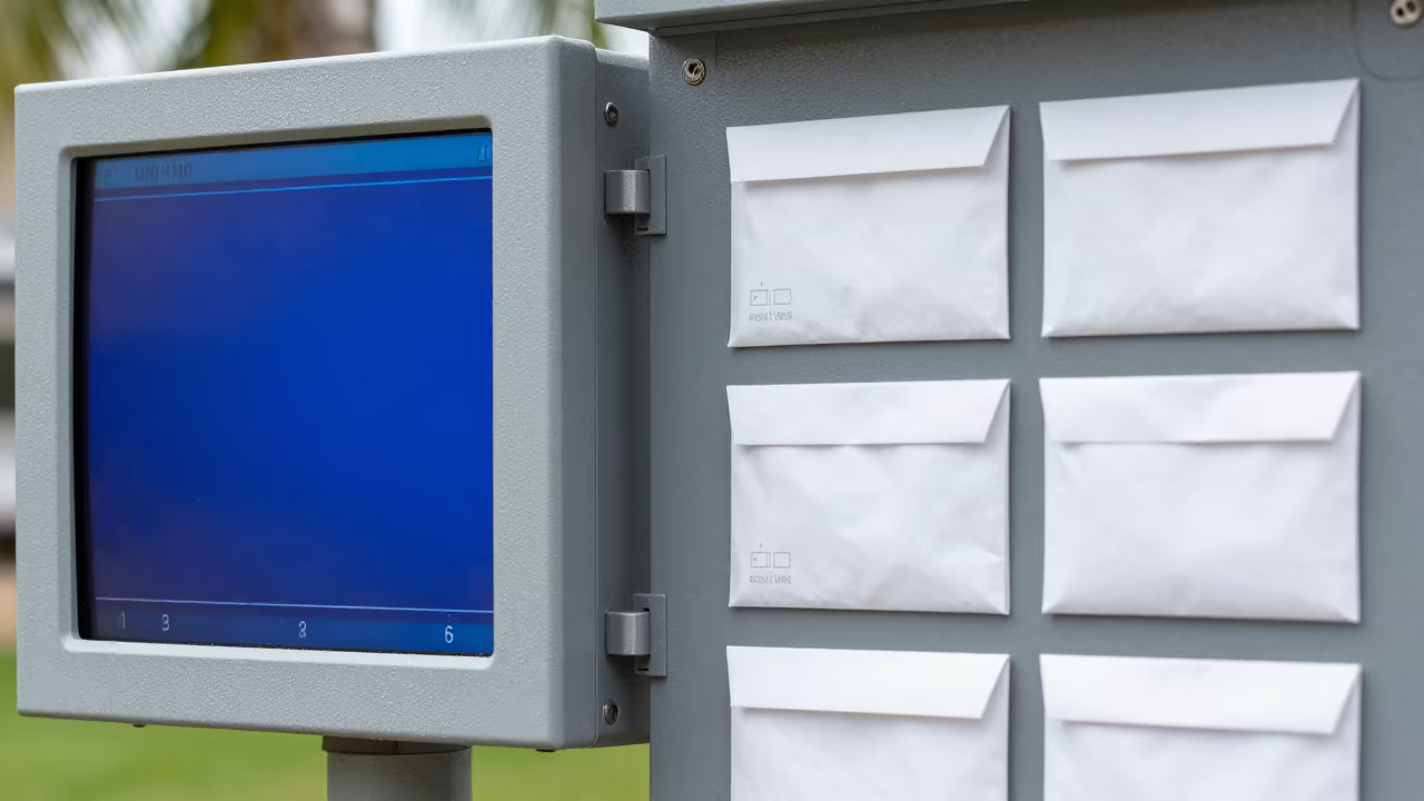 Weather Station Panel with Specimen Envelopes in in Kansas City