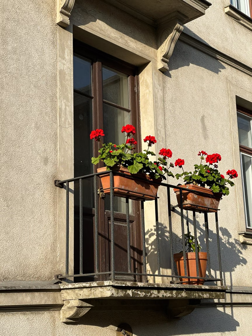 Weathered Balcony in Berlin in in Berlin, Germany