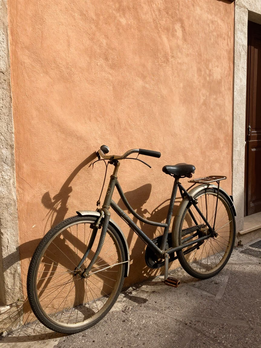 Weathered Bicycle in Nice in in Nice, France
