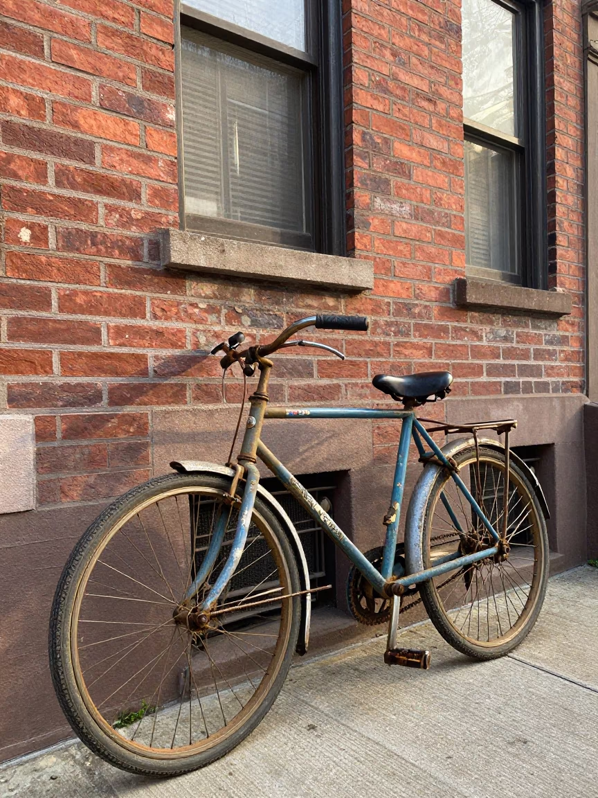 Weathered Bicycle in Philadelphia in in Philadelphia, United States