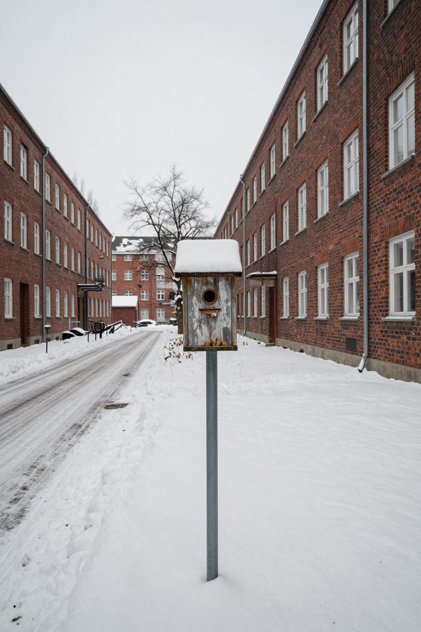 Weathered Birdhouse in Berlin in in Berlin, Germany