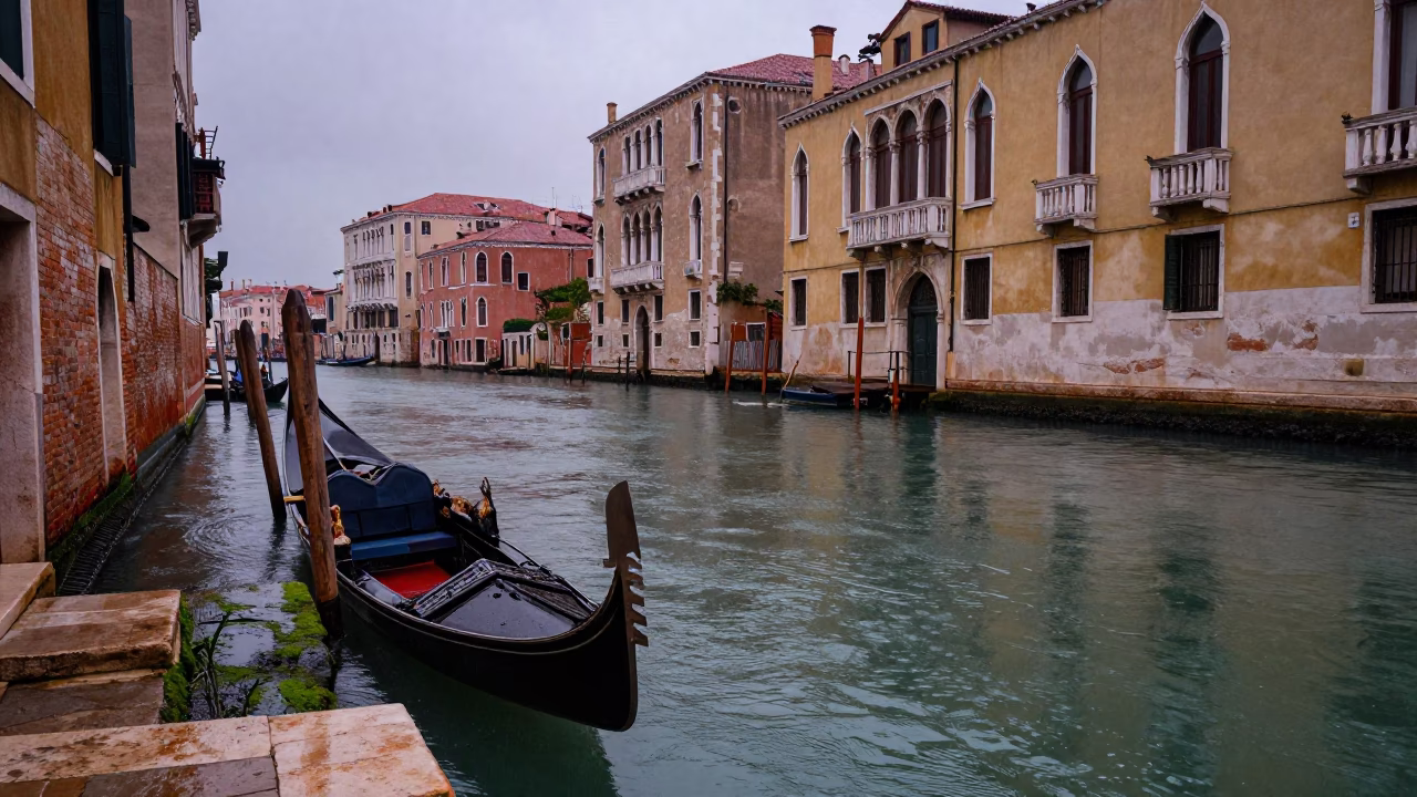Weathered Boat in Venice in in Venice, Italy